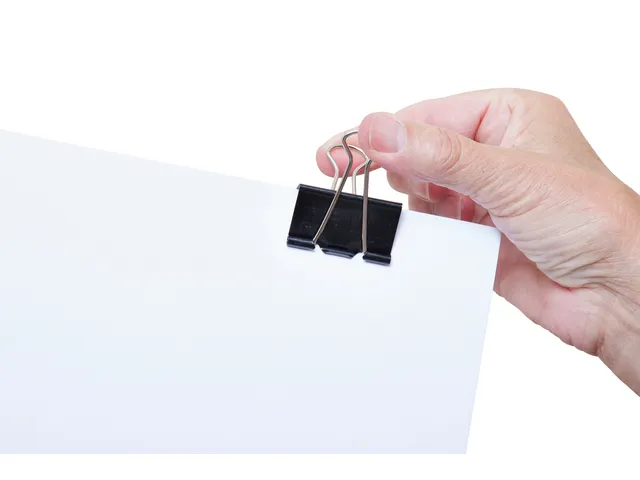 Papierklem MAUL 215 foldback 41mm capaciteit 19mm zwart