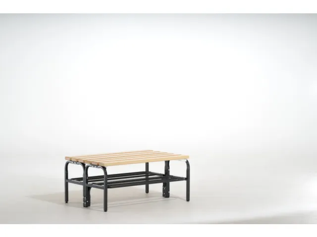 omkleedbank,LxD 1015x700mm,houten lijst,frame poedercoat.,RAL7016