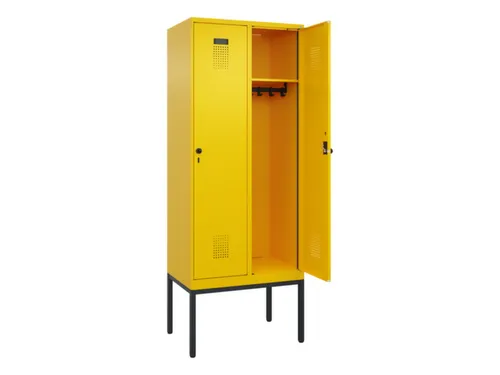 locker,HxBxD 2120x800x500mm,2vak,vak B 400mm,draaigrendel