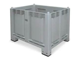 Maxi-container 550 Liter HxBxD 850x1200x800mm Pp 4Voeten Grijs - 2