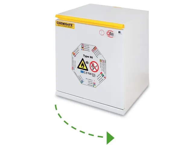 Lage veiligheidskast 90 min rechts CSF605D 620x495x520mm