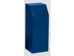 afvalverzamelaar 1x68l HxBxD 1000x400x400mm binnenbak staal Blauw