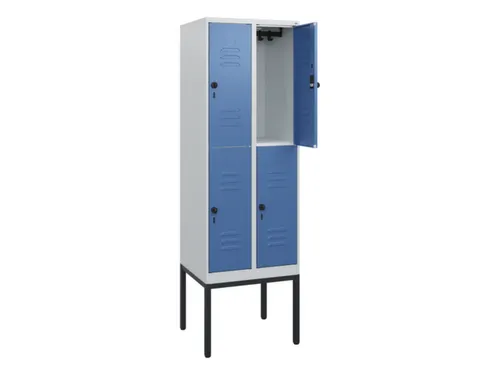 dubbeldekse locker,HxBxD 1950x600x500mm,2x2vak.,vak B 300mm