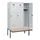 locker met bank,HxBxD 1950x1200x815mm,3vak,vak B 400mm,draaigrendel