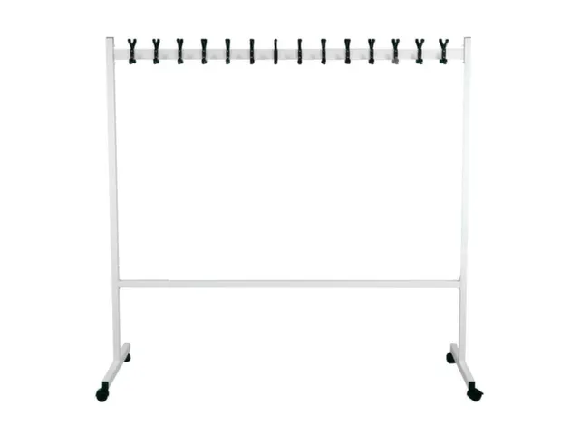 garderoberek,verrijdbaar,HxLxB 1700x550x1700mm,28haak,Staal/kunststof