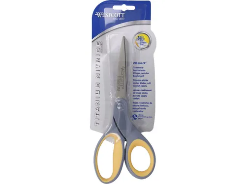 Kantoorschaar Westcott 210mm met softgrip titanium