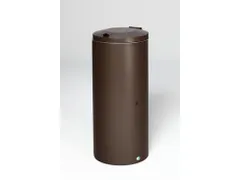 afvalbak,80l,HxBxD 895x390x420mm,romp staal donkerbruin