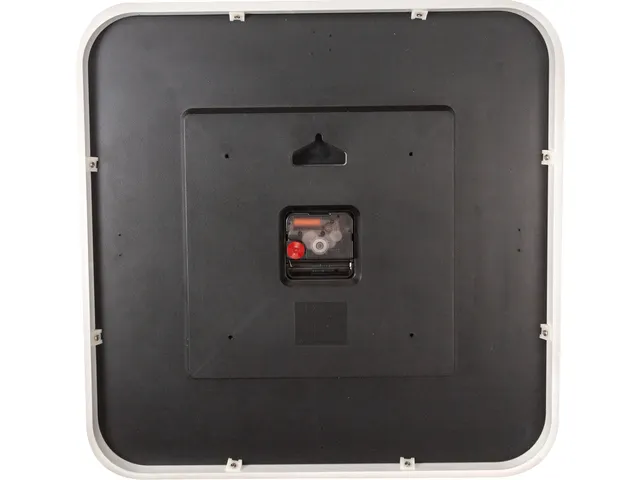 Wandklok NeXtime Square Wall 40x40x4cm wit cijfers