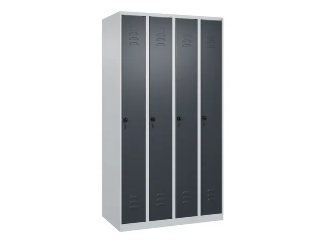 locker,HxBxD 1850x1000x500mm,4vak,vak B 250mm,draaigrendel