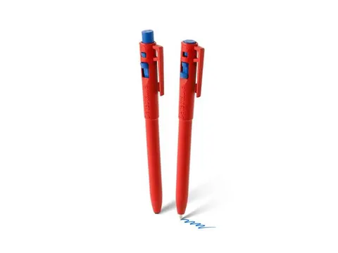 Trace-It Pen met clip rood blauwe inkt detecteerbaar 10 stuks