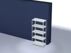 magazijnstelling,grondveld,HxBxD 2000x1000x500mm,vaklast 350kg