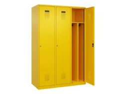 locker voor scheiding van kleding,HxBxD 1850x1200x500mm,3vak