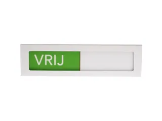 Premium Schuifbord Wit Niet Storen Groen Rood 150x40mm - 3