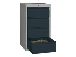 ladekast 900x500x500mm 4laden cilinderslot RAL7035 front RAL7016