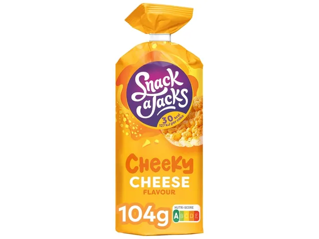 Rijstwafel Snack-a-Jacks cheese pak 104 gram