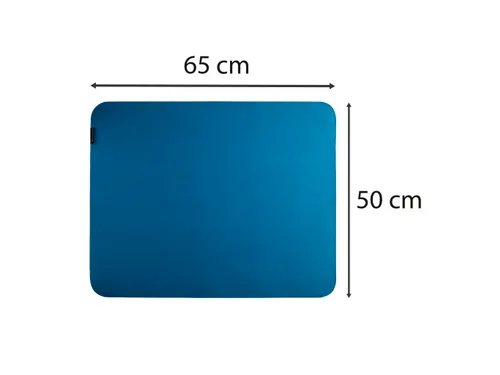 Onderlegger vilt Tek sto 50x65 turquoise