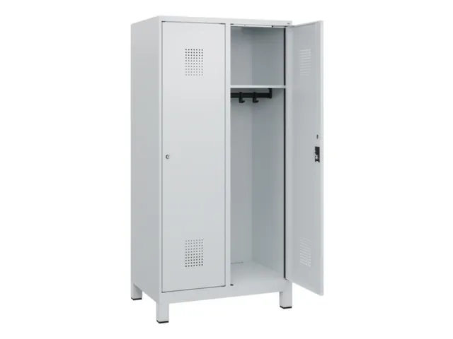 schoollocker,HxBxD 1630x800x500mm,2vak,vak B 400mm,cil.-slot,voeten