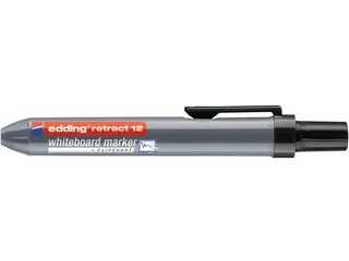 Whiteboardmarker edding 12 drukknop rond 1.5-3mm zwart - 3