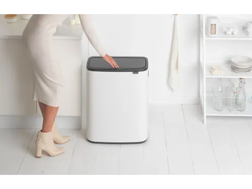 Afvalbak Bo Touch Bin 60 Liter Wit