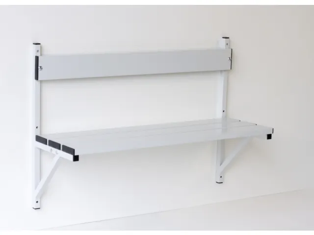 wandbank HxLxD 710x1015x360mm aluminium lijsten frame staal RAL7035