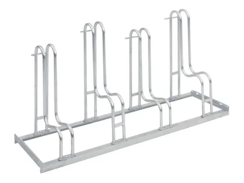 Fietsenrek L 1400mm 4plaatsen Enkelzijdig Te Schroeven Verzinkt