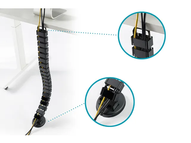 Système flexible de gestion des câbles longueur réglable 1,3m