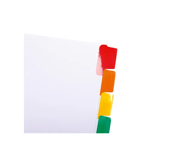 Tabblad Karton 160 Gram A4 index 6 tabs wit