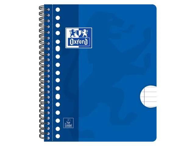 Bloc de cours Oxford School A5 17perf ligné assorti