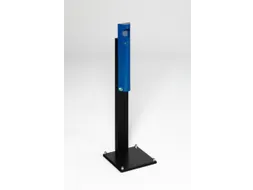 Staande Asbak 3.5 liter 1250x310x310mm Ral5010 Voet Zwart Staal
