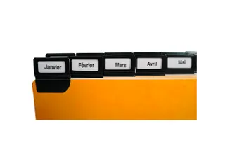 Tabblad a-z Glanskarton 6/10 105x148mm 24 stuks - 6