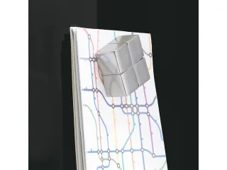 Glas/magneetbord Sigel Zwart 91x46 Zwart - 7