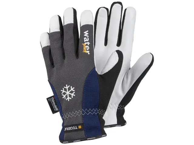 Tegera 295 koudebestendige handschoenen, wit/grijs/blauw, maat 10