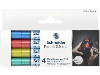 Metallic marker Schneider Paint-It 010 0.8mm etui 4st. (metallic blauw - 1
