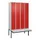 locker voor scheiding van kleding,HxBxD 2120x1200x815mm,4vak