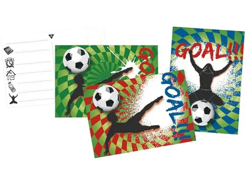 Haza uitnodigingskaarten goal! 6 stuks
