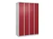 locker voor scheiding van kleding,HxBxD 1850x1200x500mm,4vak