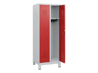 schoollocker,HxBxD 1630x600x500mm,2vak,vak B 300mm,cil.-slot,voeten - 1
