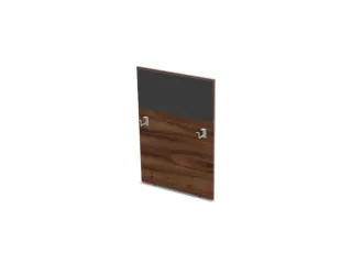 baliepaneel bureau aanbouw rechts NP-tiepolo nut antraciet 800mm - 1