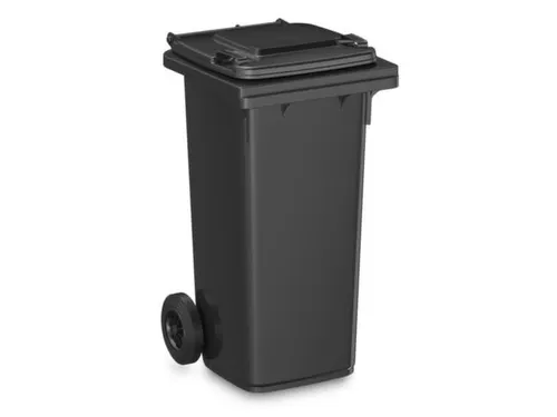container,120l,HxBxD 933x500x550mm,deksel zwartgrijs