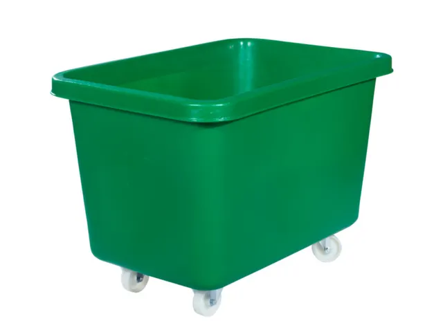 Verrijdbare Rechthoekige Bak 227 Liter Hxbxd 641X902X660Mm Pe Groen