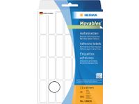 Etiket Herma 10605 13x40mm Verwijderbaar Wit 896 stuks