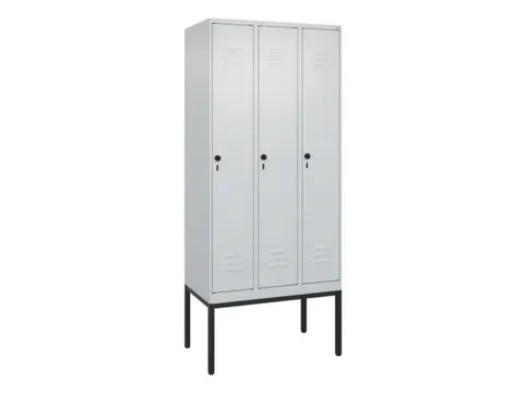 locker,HxBxD 2120x900x500mm,3vak,vak B 300mm,draaigrendel