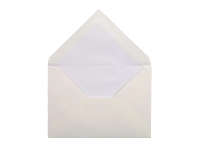 Envelop Lalo bank C6 114x162mm 100gr gevergeerd wit gegomd