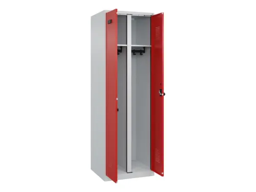 locker voor scheiding van kleding,HxBxD 1850x600x500mm,2vak