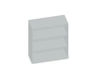 kantoorstelling,HxBxD 1150x1000x430mm,decor romp lichtgrijs - 2