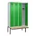 locker met bank,HxBxD 2120x1200x815mm,4vak,vak B 300mm,cilinderslot