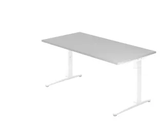 In hoogte verstelbaar bureau,HxBxD 680-850x1600x800mm,blad grijs - 1