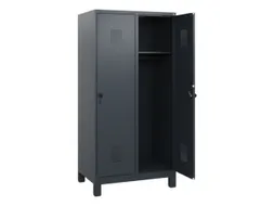 schoollocker,HxBxD 1630x800x500mm,2vak,vak B 400mm,draaigrendel,voeten