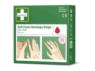 Bandage Cederroth Soft Foam beige 3cmx4.5m - 7