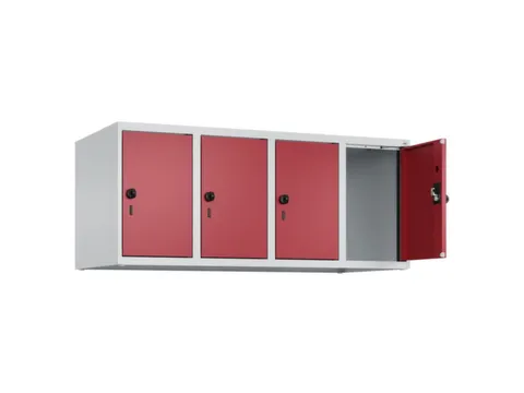 opzetkast,v. locker,4vak.,vak B 300mm,HxBxD 500x1200x500mm